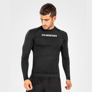 Long Sleeves Rash Guard Black