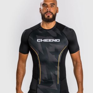 Rash Guard Short Sleeves Black Gold