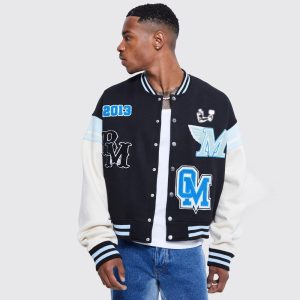 Modern Loose Fit Varsity Jacket