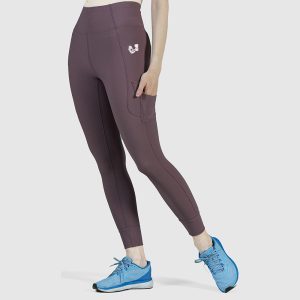 Breathable Mesh-Panel Waist Leggings