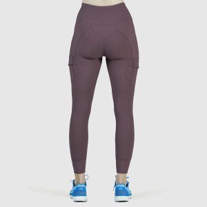 Breathable Mesh-Panel Waist Leggings