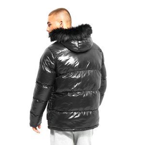 All-Weather Sports Puffer Hooded Jacket for Active Lifestyles