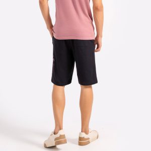 Washed Camo Cargo Shorts  Relaxed Fit with Fixed Waist